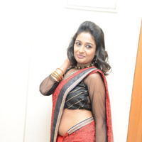 Amitha Rao Hot Saree Photos at Chandamama Kathalu Logo Launch | Picture 633868