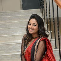 Amitha Rao Hot Saree Photos at Chandamama Kathalu Logo Launch | Picture 633956