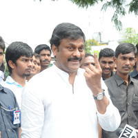 Chiranjeevi (Actors) - Celebrities Voting in Hyderabad Photos