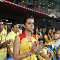 Trisha Krishnan - CCL 4 : Chennai Rhinos Vs Karnataka Bulldozers Match Photos | Picture 707446