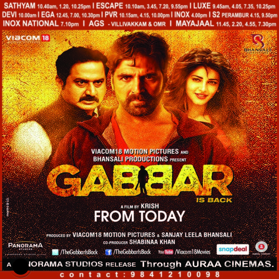 Gabbar is Back Movie Release Wallpapers | Picture 1023603
