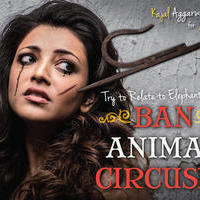 Kajal Aggarwal Scarred by Ankus in New PETA Campaign against Circus cruelty Stills
