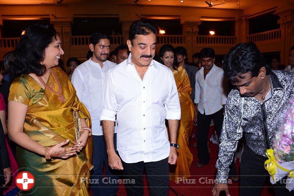 Kamal Haasan - Celebs at K Balachander's Grand Daughter Wedding Reception Stills | Picture 857778