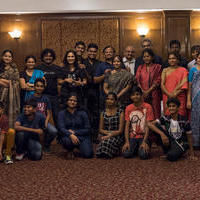 Anegan Team Celebrated the Success by Thanking their Spouses & Kids Stills