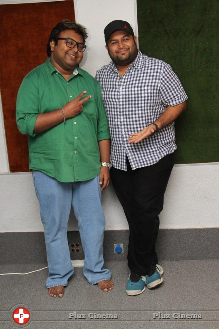 D Imman and Thaman at Appatakkar Movie Song Recording Stills | Picture 1011363