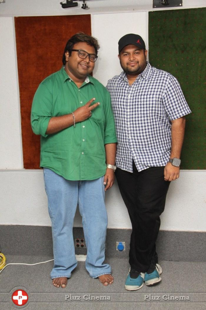 D Imman and Thaman at Appatakkar Movie Song Recording Stills | Picture 1011364