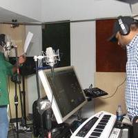 D Imman and Thaman at Appatakkar Movie Song Recording Stills