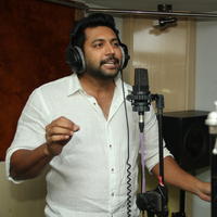 Jayam Ravi - Jayam Ravi at Appatakkar Song Recording Stills