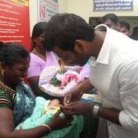 Vishal Gifted The Ring's to Birth Baby's In Gosha Hospital Stills | Picture 1107209