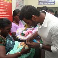 Vishal Gifted The Ring's to Birth Baby's In Gosha Hospital Stills | Picture 1107210