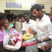 Vishal Gifted The Ring's to Birth Baby's In Gosha Hospital Stills | Picture 1107213