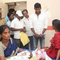 Vishal Gifted The Ring's to Birth Baby's In Gosha Hospital Stills | Picture 1107214