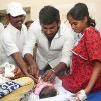 Vishal Gifted The Ring's to Birth Baby's In Gosha Hospital Stills | Picture 1107215