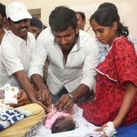 Vishal Gifted The Ring's to Birth Baby's In Gosha Hospital Stills | Picture 1107216
