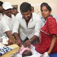 Vishal Gifted The Ring's to Birth Baby's In Gosha Hospital Stills | Picture 1107217