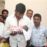 Vishal Gifted The Ring's to Birth Baby's In Gosha Hospital Stills | Picture 1107218