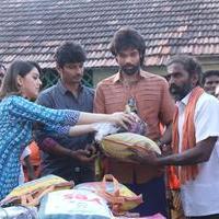 Pokkiri Raja Movie Team Distributed Flood Relief Materials Stills | Picture 1193217