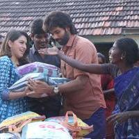 Pokkiri Raja Movie Team Distributed Flood Relief Materials Stills | Picture 1193223