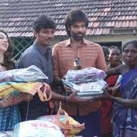 Pokkiri Raja Movie Team Distributed Flood Relief Materials Stills | Picture 1193224