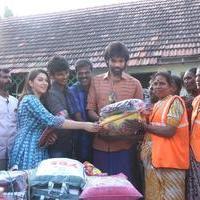 Pokkiri Raja Movie Team Distributed Flood Relief Materials Stills | Picture 1193229