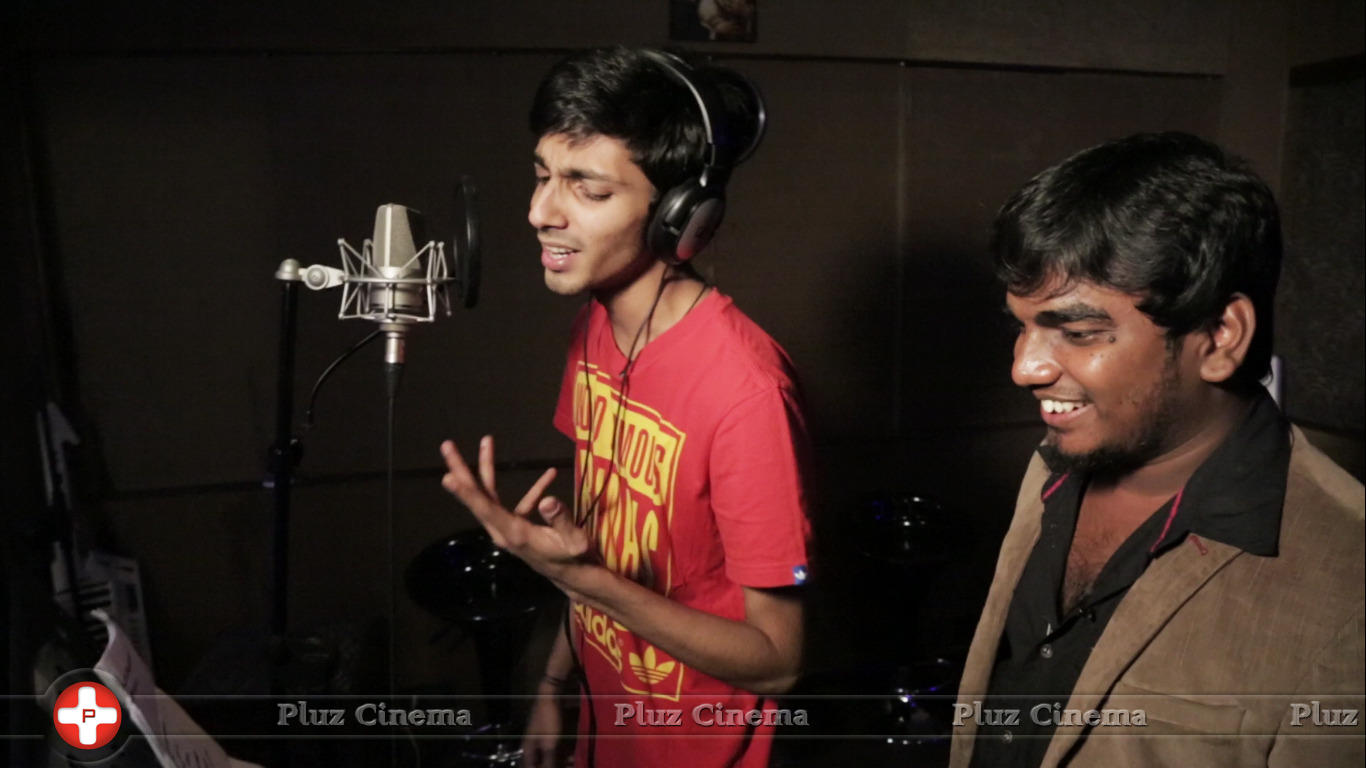 Anirudh Ravichander - Romeo Juliet Movie Song Recording Stills | Picture 976222