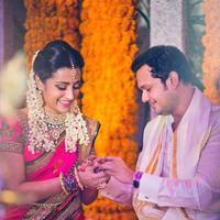 Trisha Krishnan and Varun Manian Engagement Stills