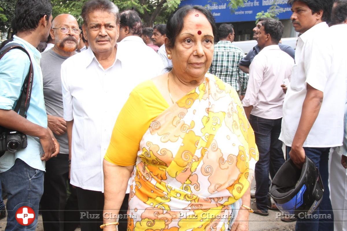 M. N. Rajam - Celebrities Pay Last Respect to M. S. Viswanathan Stills | Picture 1062221