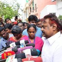 Vijayakanth - Celebrities Pay Last Respect to M. S. Viswanathan Stills