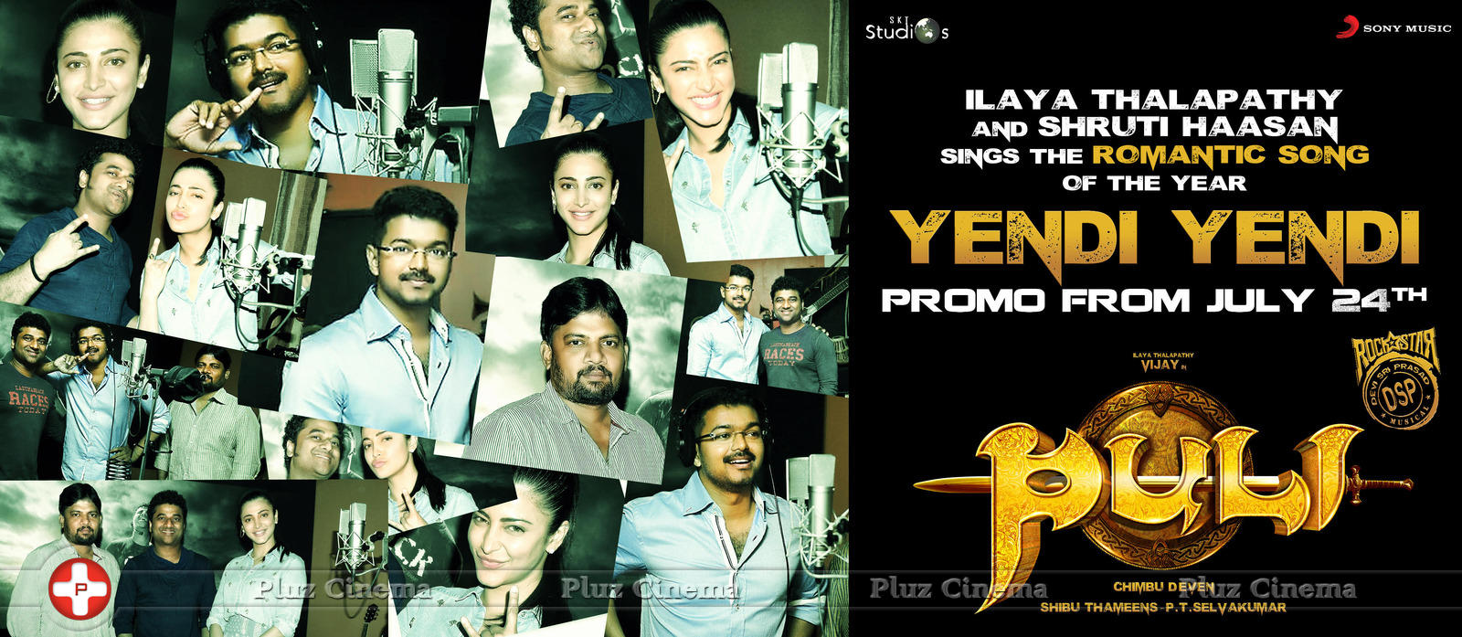 Puli Movie Yendi Yendi Song Promotion Posters | Picture 1071084