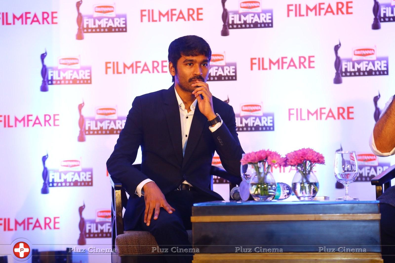 Dhanush - Dhanush at 62nd Britannia Filmfare Awards 2014 Press Meet Photos | Picture 1080045