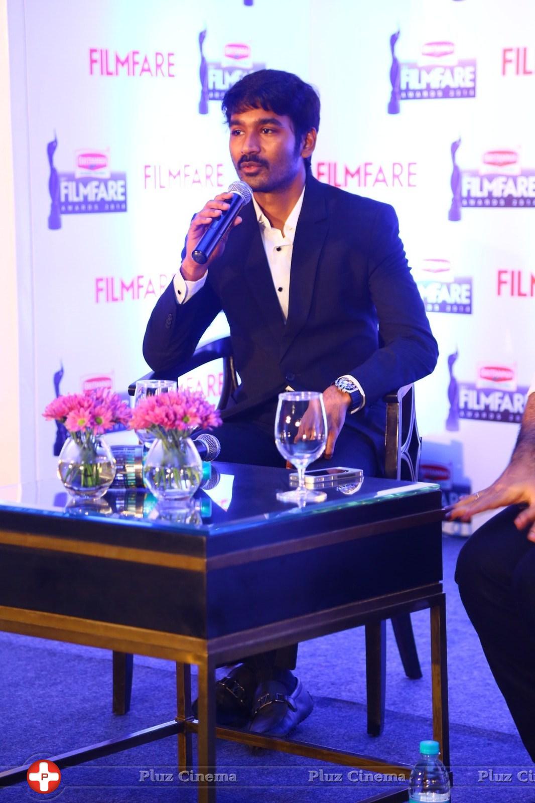 Dhanush - Dhanush at 62nd Britannia Filmfare Awards 2014 Press Meet Photos | Picture 1080049