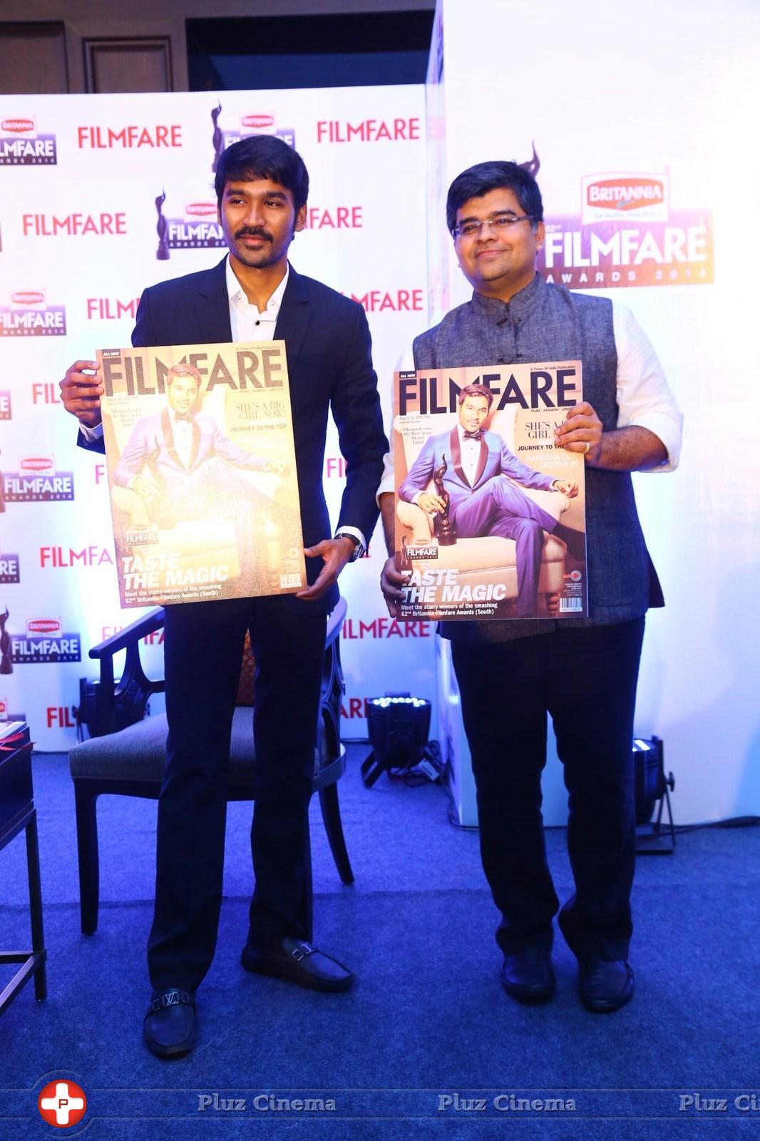 Dhanush at 62nd Britannia Filmfare Awards 2014 Press Meet Photos | Picture 1080055