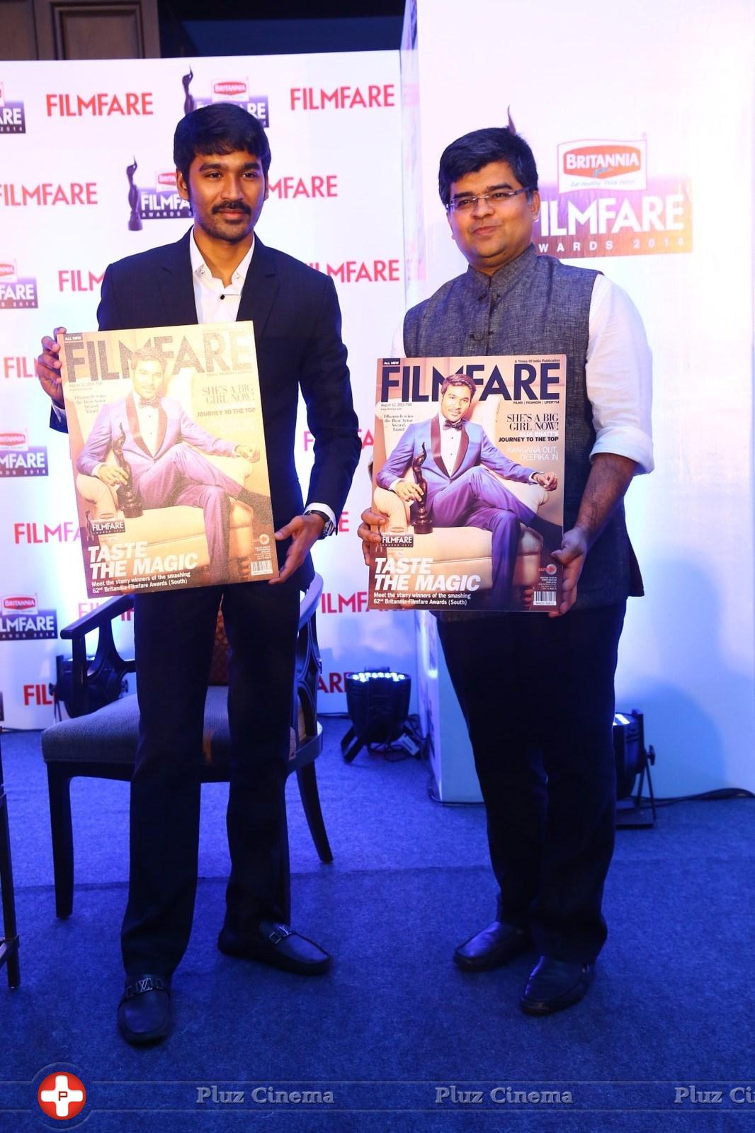 Dhanush at 62nd Britannia Filmfare Awards 2014 Press Meet Photos | Picture 1080057