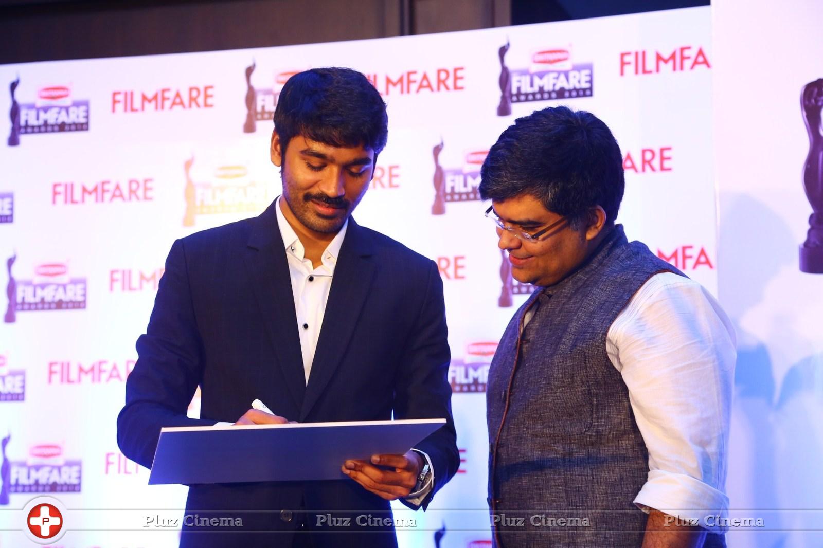 Dhanush at 62nd Britannia Filmfare Awards 2014 Press Meet Photos | Picture 1080058