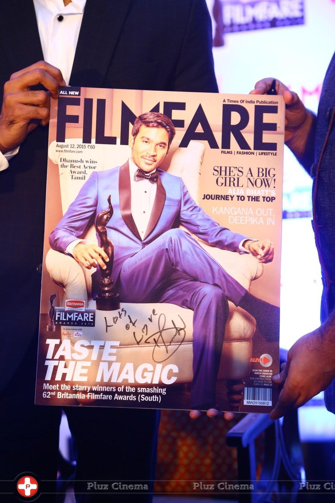 Dhanush at 62nd Britannia Filmfare Awards 2014 Press Meet Photos | Picture 1080060