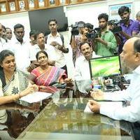 Roja meets Southern Railway General Manager Stills