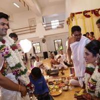 Ganesh Venkatraman and Nisha Krishnan Marriage Stills