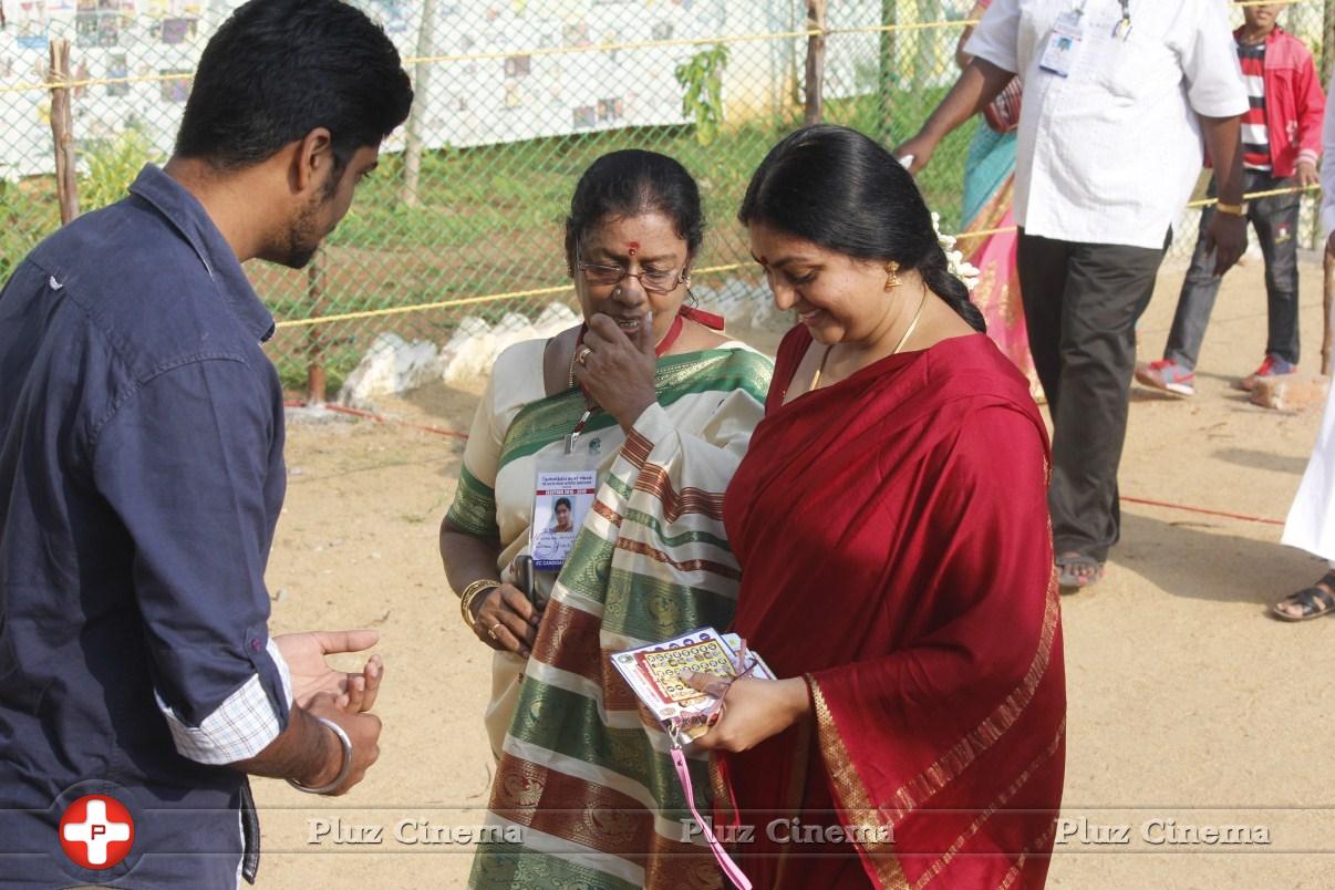Karthi and Sivakarthikeyan Votes for Nadigar Sangam Elections 2015 Photos | Picture 1140121