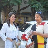 Karthi and Sivakarthikeyan Votes for Nadigar Sangam Elections 2015 Photos