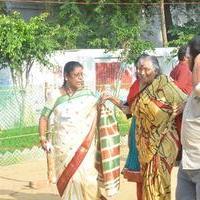 Sathyaraj and Kushboo Votes for Nadigar Sangam Elections 2015 Photos | Picture 1140372