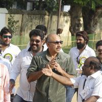 Sathyaraj and Kushboo Votes for Nadigar Sangam Elections 2015 Photos | Picture 1140385