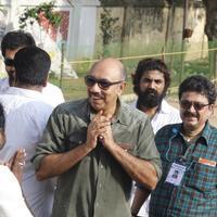 Sathyaraj - Sathyaraj and Kushboo Votes for Nadigar Sangam Elections 2015 Photos | Picture 1140393