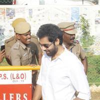 Sibiraj - Sathyaraj and Kushboo Votes for Nadigar Sangam Elections 2015 Photos | Picture 1140397