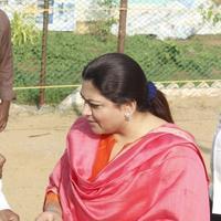 Kushboo Sundar - Sathyaraj and Kushboo Votes for Nadigar Sangam Elections 2015 Photos