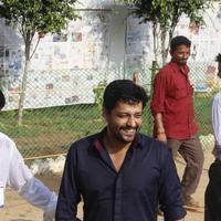 Vidharth - Sathyaraj and Kushboo Votes for Nadigar Sangam Elections 2015 Photos | Picture 1140450