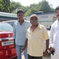 Sathyaraj and Kushboo Votes for Nadigar Sangam Elections 2015 Photos | Picture 1141182