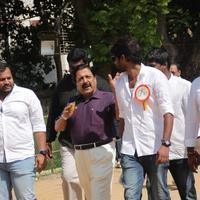 Sathyaraj and Kushboo Votes for Nadigar Sangam Elections 2015 Photos | Picture 1141187