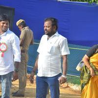 Sathyaraj and Kushboo Votes for Nadigar Sangam Elections 2015 Photos | Picture 1141208