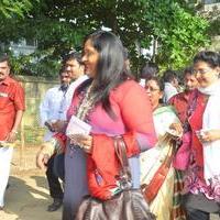 Sathyaraj and Kushboo Votes for Nadigar Sangam Elections 2015 Photos | Picture 1141213