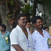 Sathyaraj and Kushboo Votes for Nadigar Sangam Elections 2015 Photos | Picture 1141267
